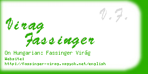 virag fassinger business card